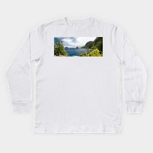 Kalaupapa Panorama 2 Kids Long Sleeve T-Shirt